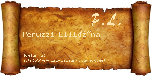 Peruzzi Liliána névjegykártya